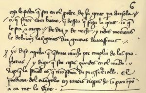 Christopher Columbus handwriting